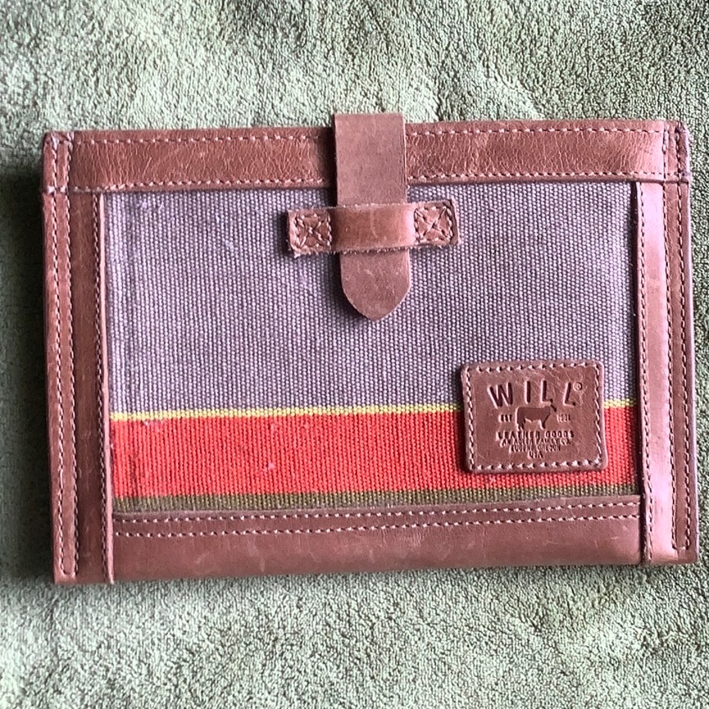 VINTAGE WILL LEATHER GOODS DENIM FLAT POUCH- ONE-OF-A-KIND NWT